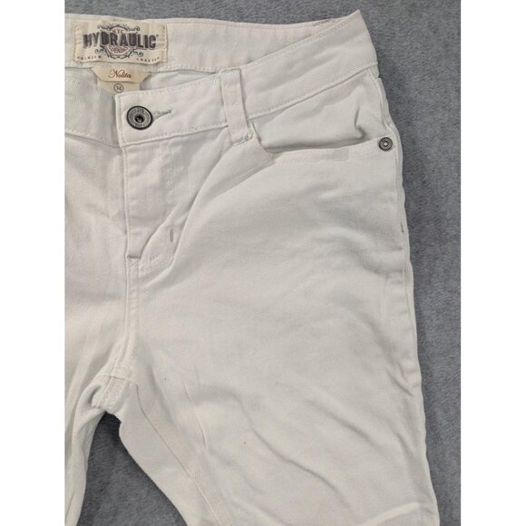 Hydraulic Jeans Womens 14 White Nolita Skinny Stretch Five Pocket HJ041038216 - Picture 3 of 15